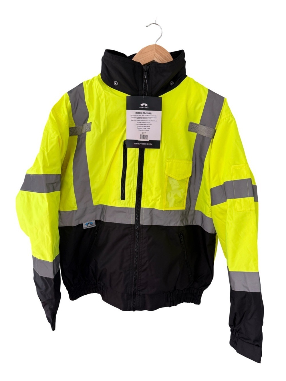 Pyramex RJ3110 High Visibility Insulated Reflective Safety Jacket NWT Size M - Picture 2 of 10